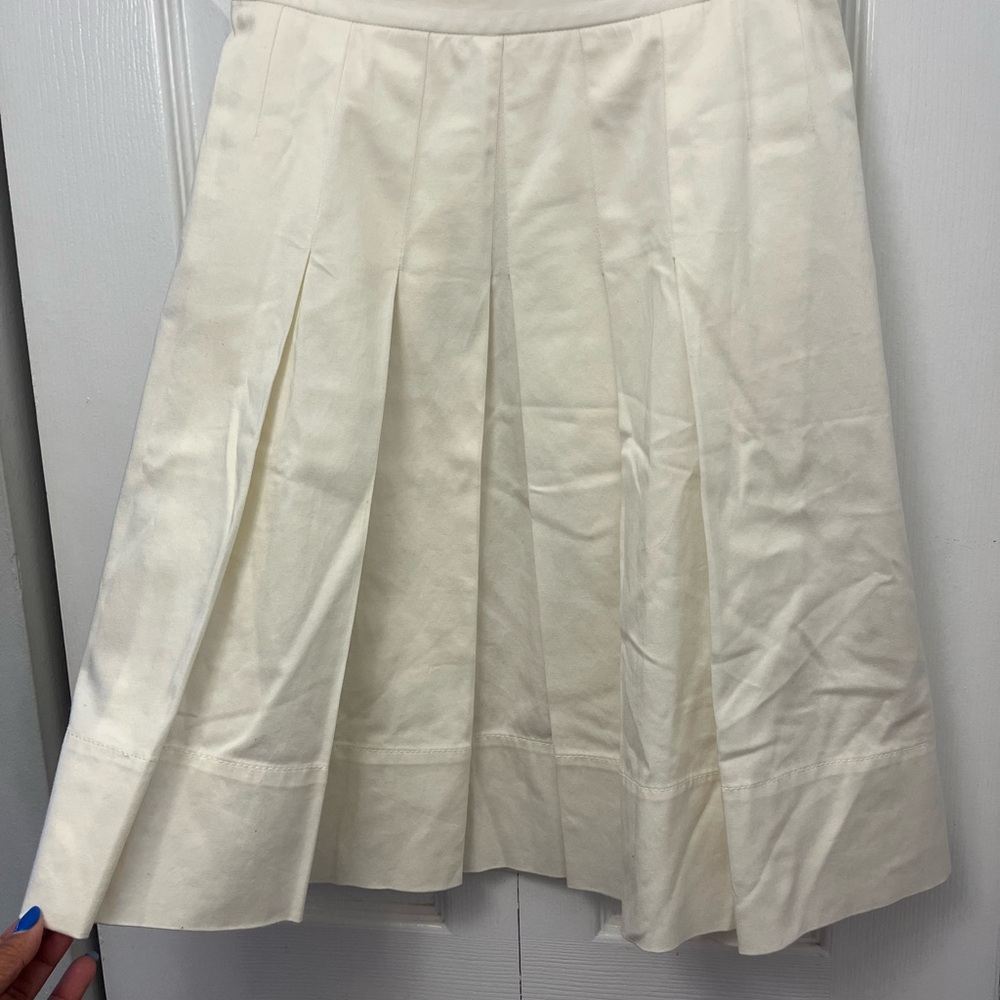 LOFT Cream A-Line Skirt